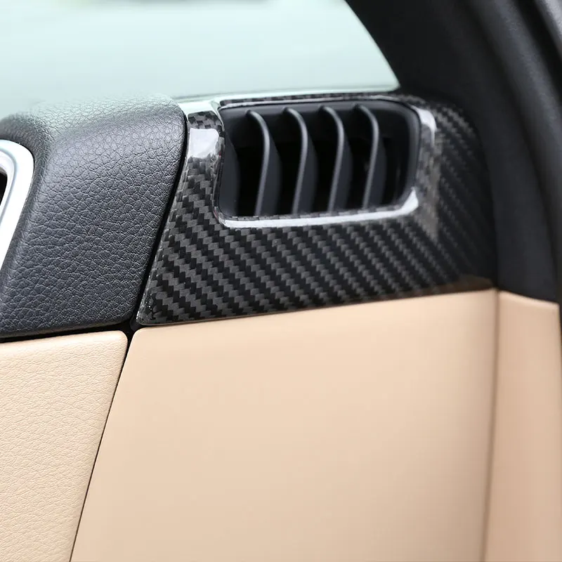 

For Porsche Cayenne 2018-2023 Real Carbon Fiber Car Center Console dashboard Side Air Outlet Frame Cover Trim Car Accessories