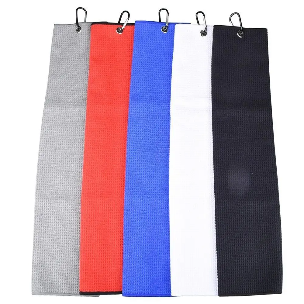 Cleaning Towel Carabiner Hook Golf Cleaning Set Head Groove Cleaner Set Golf Double-sided Cleaning Brush Golf Towel and Brush