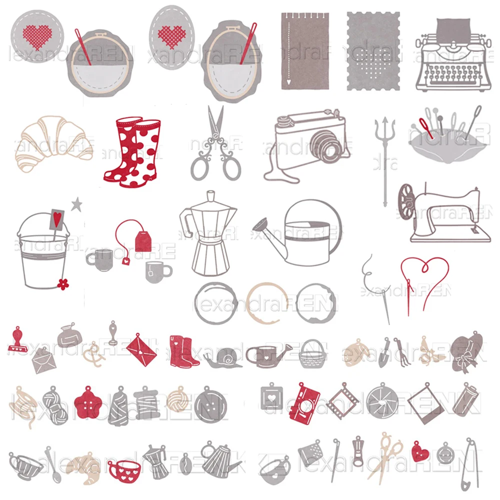 Piggy Craft Metall-Stanzformen, Schneidformen, neue Möbelserie, Scrapbook-Papier-Bastelmesser, Schablonen, Stanzformen