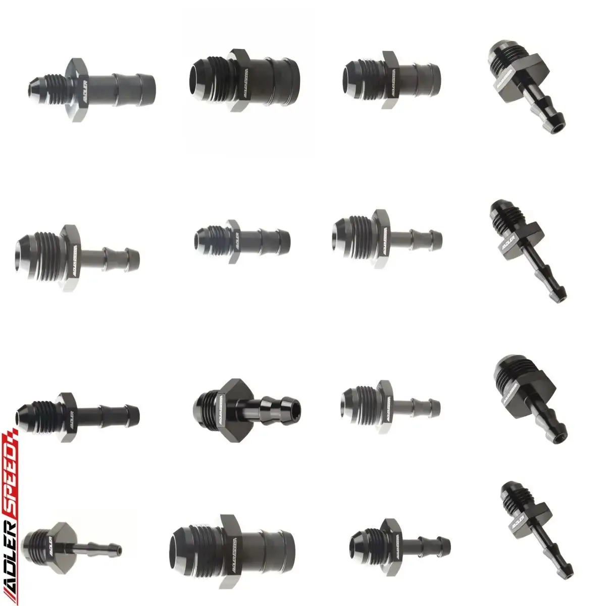 

AN4 6AN 8AN 10AN 12AN To 4mm 6mm 8mm 10mm 1'' Barb Straight Fitting Fuel Line