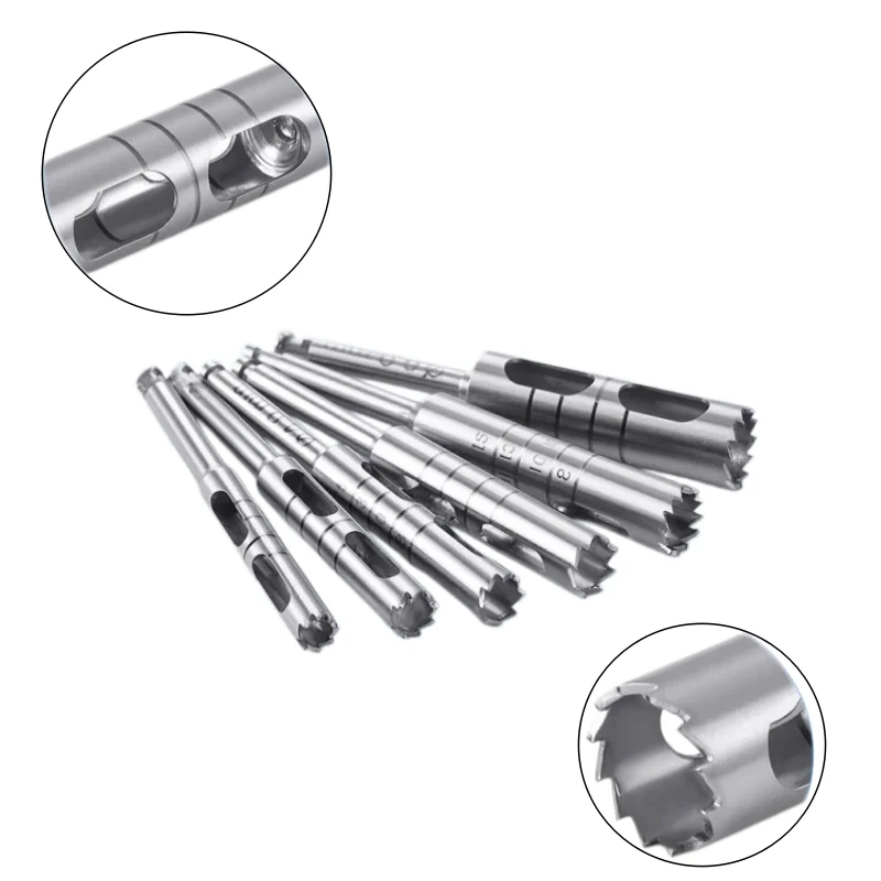 Extended Dental Trephine Bur Stainless Steel Implant Bone Drill for Harvesting Bone Core Grafting Dentistry Surgical Instrument