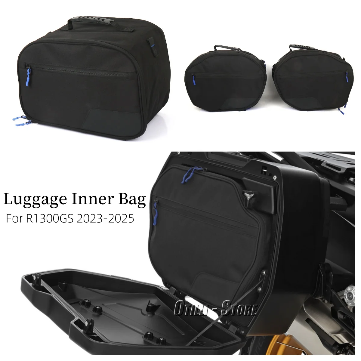 

R1300GS 2023-2025 Motorcycle Expandable Luggage Bag Top Case Inner Bags Pannier Saddlebag Tool Pack For BMW R 1300 GS 1300GS