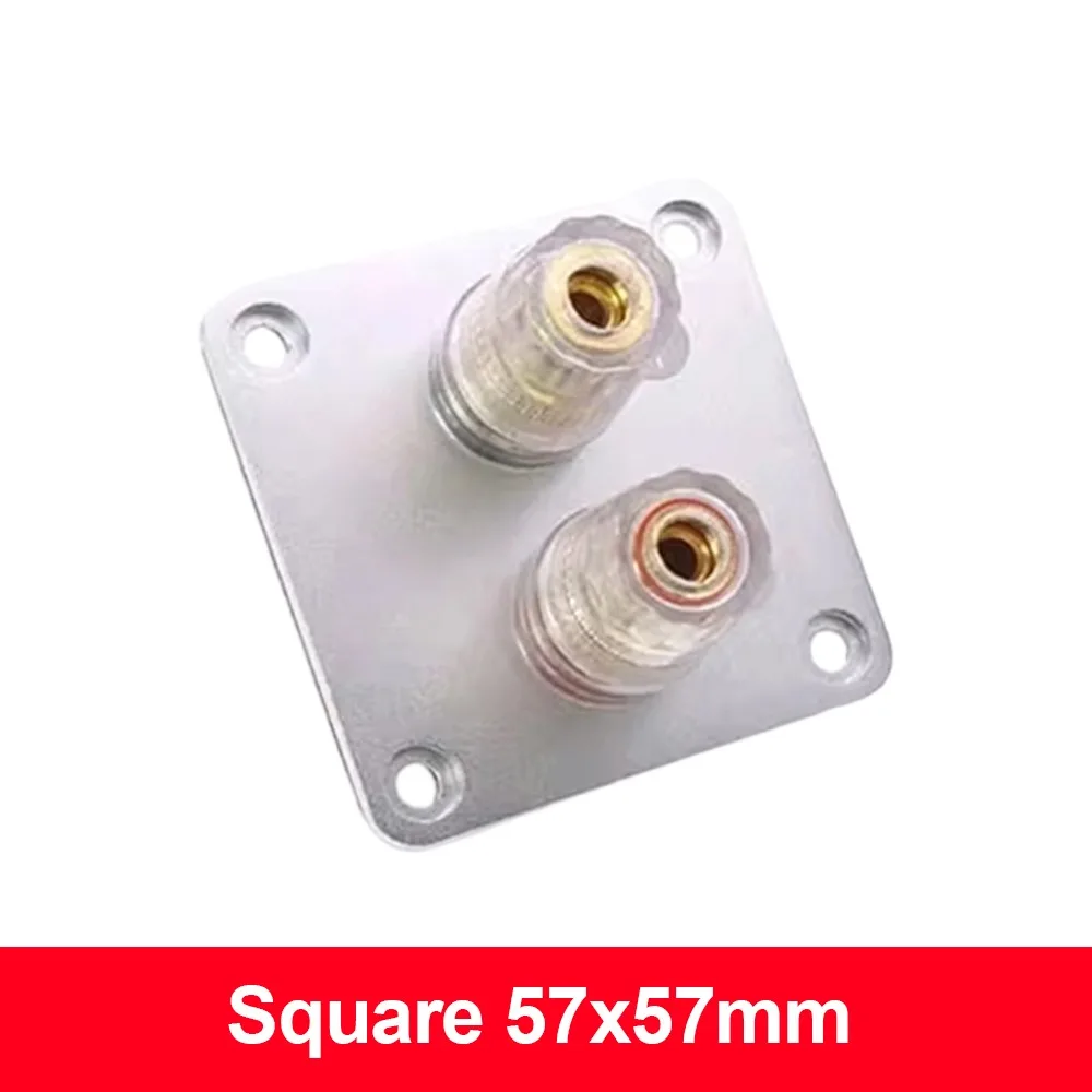 1Pcs 2/4 Bit Hifi Audio Terminal Board Aluminum Alloy Material Crystal Copper Terminal Bit Binding Post Connector