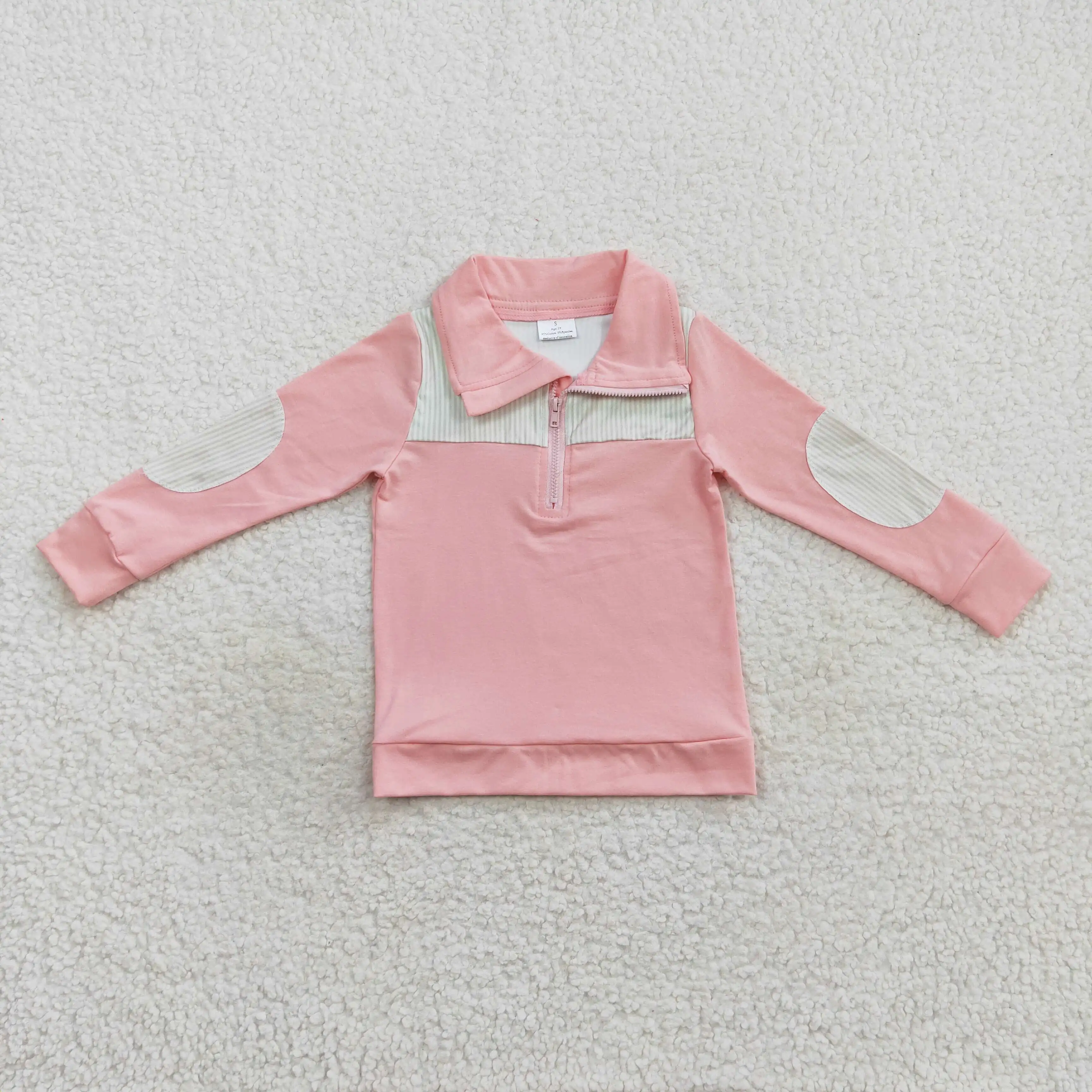 New Autumn and Spring Fashion Toddler Boys Zipper Long Sleeve Tops Wholesale Boutique Children's Clothing