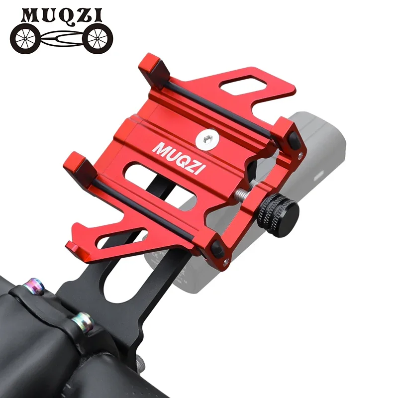 ​ ​ MUQZI Fahrradtelefonhalterung 360° °   Rotation Aluminiumlegierung Halter Fahrrad Vorbau Halterung Anruf Telefonhalter Passend für 4,5-7" Smartphone