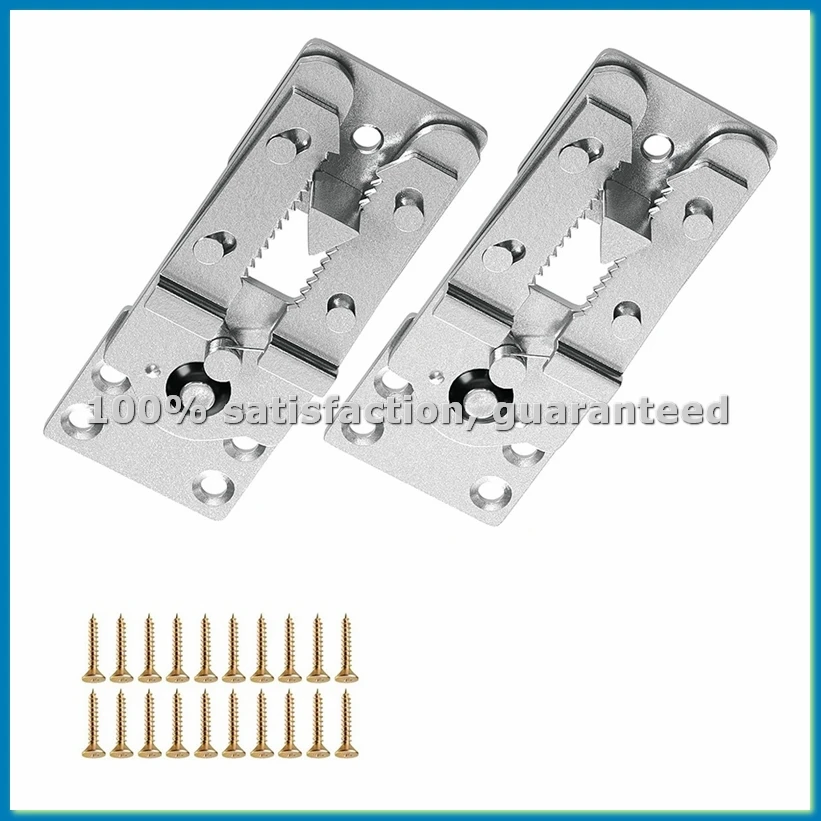 Sectional Couch Connectors, Thickened Interlocking Alligator Couch Connectors to Make Sectional Stay (4 Pack+40 Screws)-A51M