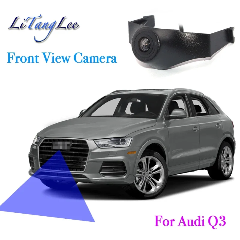 For Audi Q3 2016 Car LOGO Front View Camera Night Vision HD Waterproof Wide Angle Blind Spot Area Parking