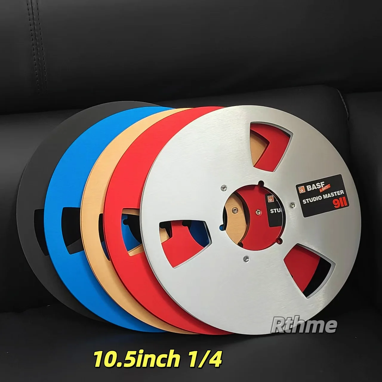 New Analog Audio 10.5' X ¼” Metal Tape Reel -NAB HUB Open Reel Audio Aluminum Takeup Reel By BASF