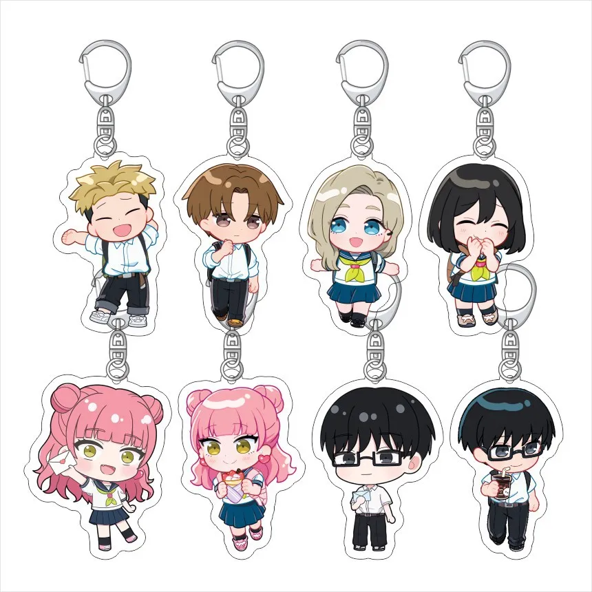 You and I Are Polar Opposites Miyu Suzuki Yuusuke Tani Acrylic Figure Display Cartoon Keychain Accessories Charms Key Ring