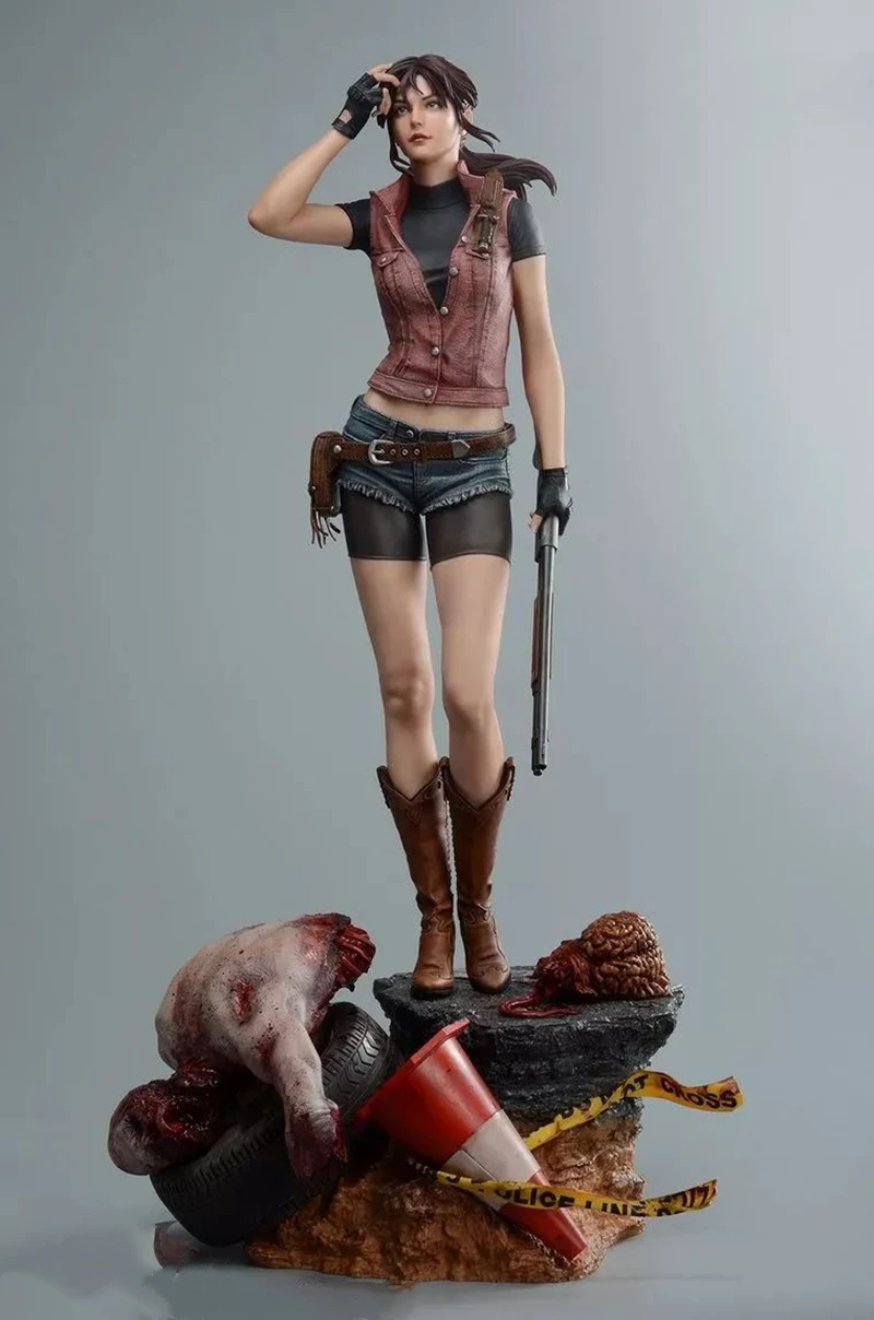 طقم راتنج المرآب 1/4 Resident Evil Claire Redfield (نوعان من الأرجل) طقم نماذج غير مطلي