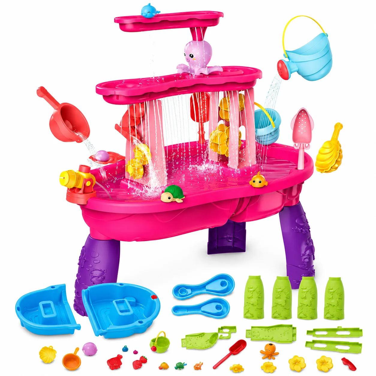 Kids Outdoor Water Table - Mesa de Água Infantil MQUDUO, Conjunto
