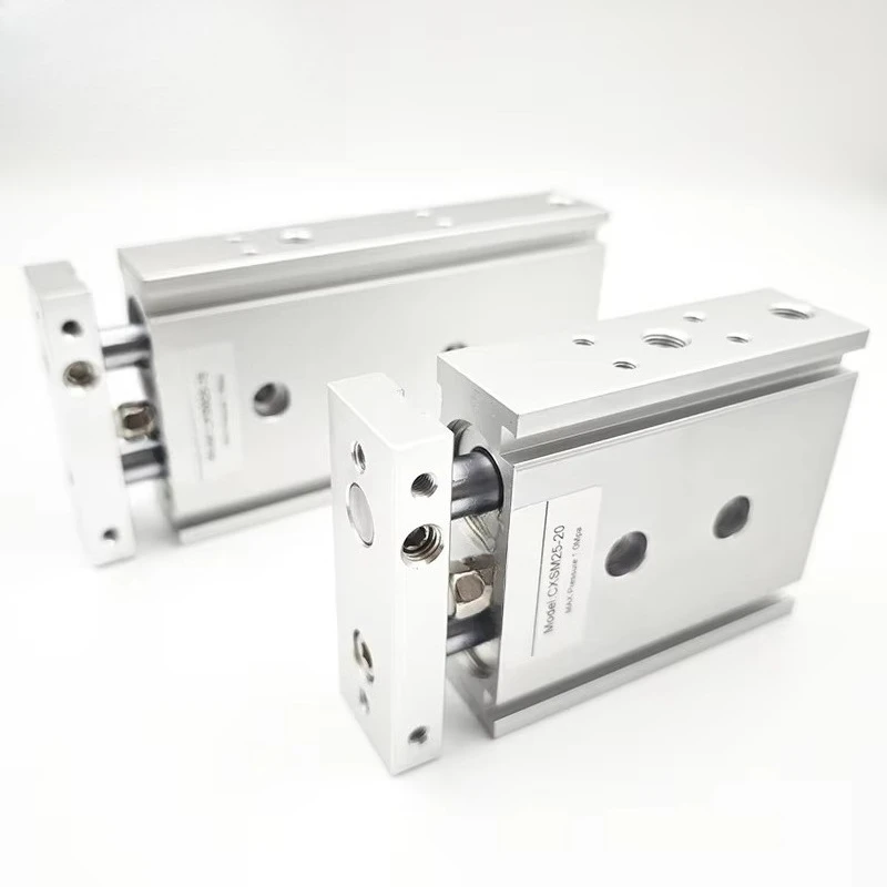 CXS Series Double Piston Pneumatic Cylinder Dual Rod Cylinder with Guide Function Suitable for Pick & Place Applications.