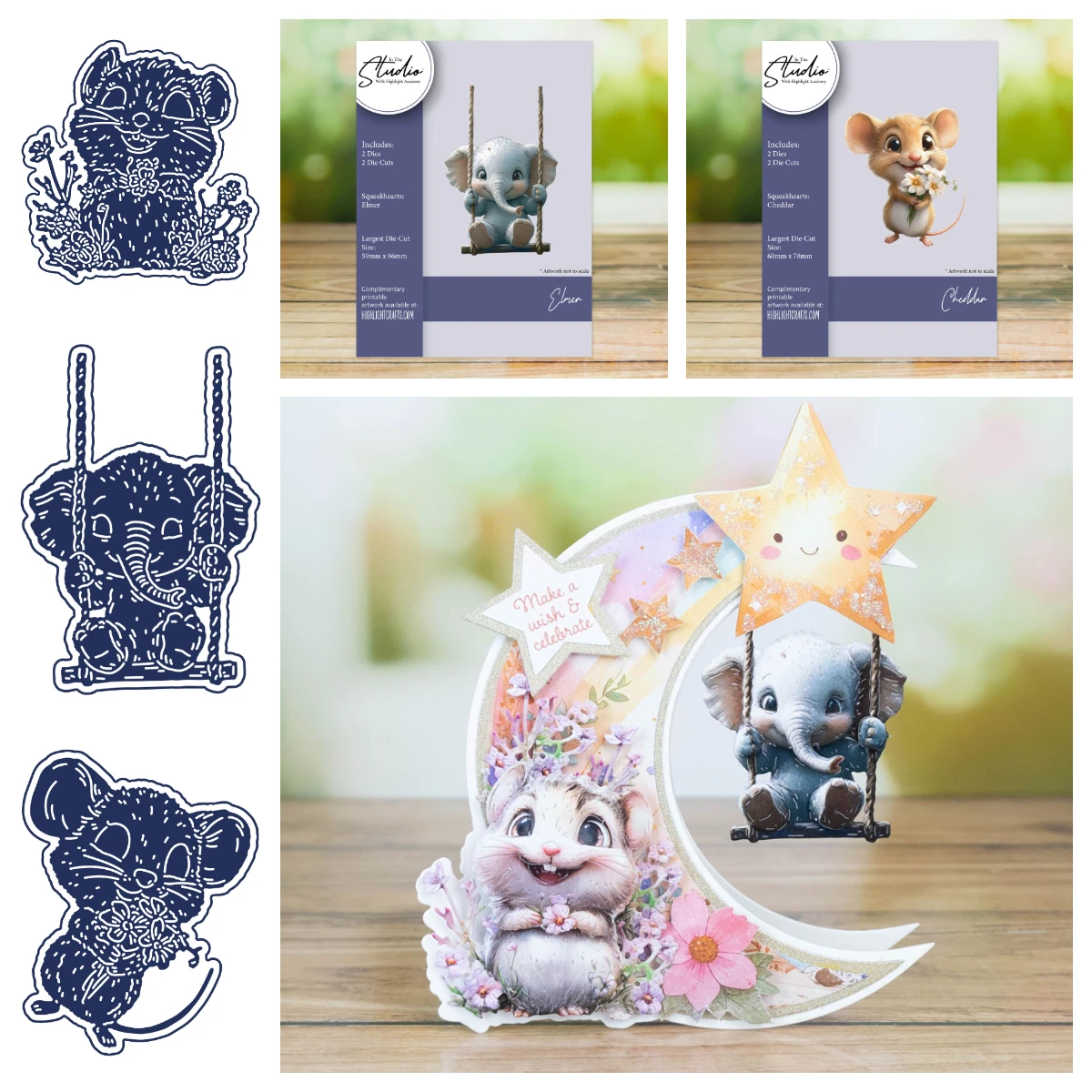 Troqueles de corte de Metal de encaje chatarra Elmer Hammy, plantillas DIY, sello para álbum de recortes, regalo de vacaciones, decoración de tarjetas de felicitación, novedad de 2025