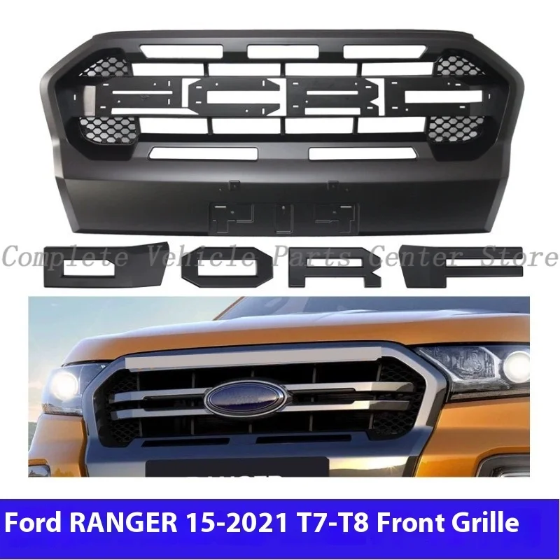 

High Quality For Ford Ranger 2015-2021 T7T8 Front Grille Upgrade Car Accessories