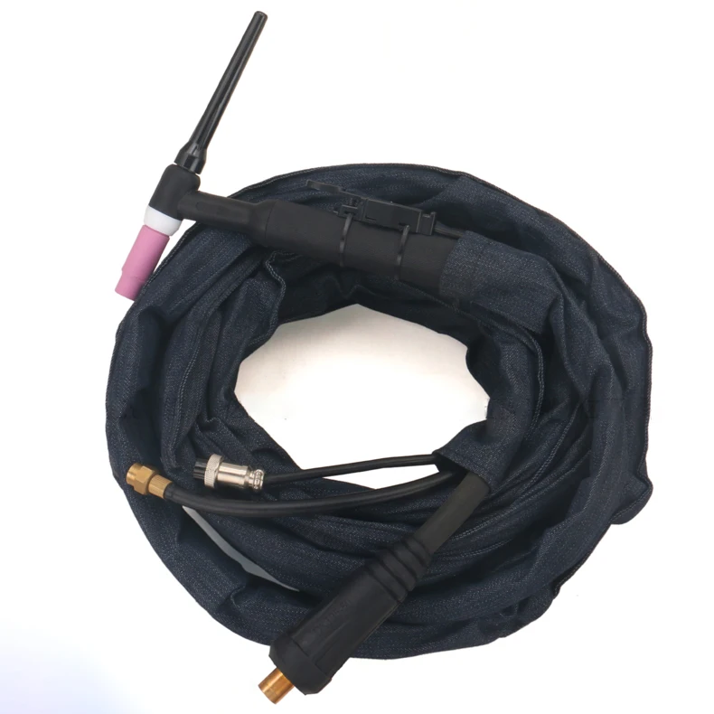 WP26 TIG Torch Kdj35-50 Connector 4/5/8/10M Braided Tube Silicone Tube Argon Arc Welding Torch Automatic Special Welding