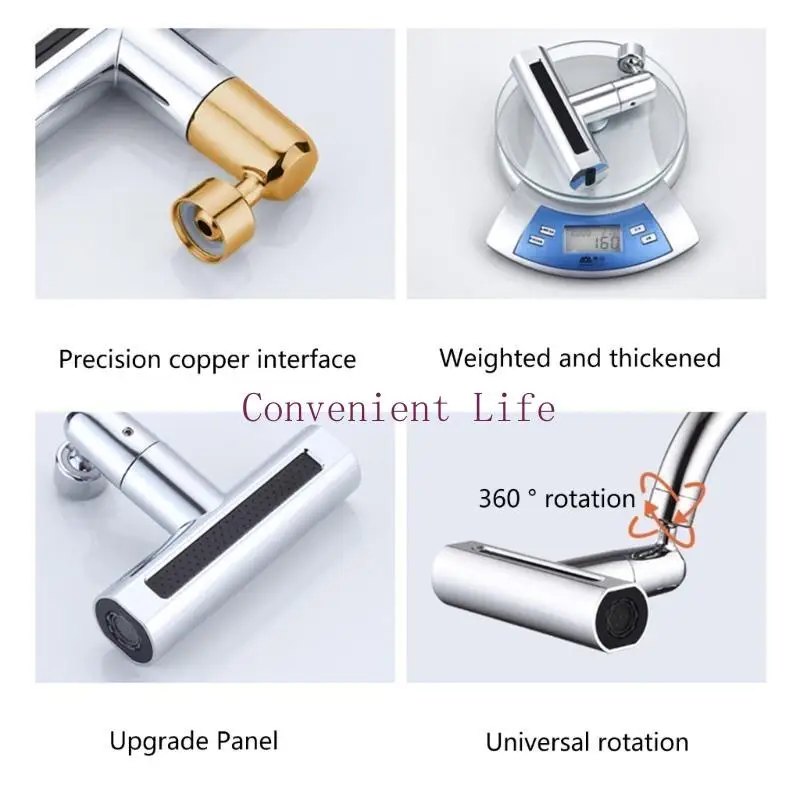 

L1EE Kitchen Sink Tap Head Tap Aerator Large Area Replacement Tap Head Tap Adapter Spare Part Faucet Adapter for Home