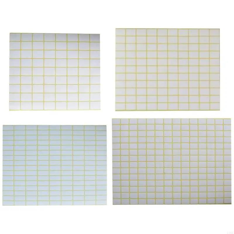 

15 Sheets White Labels Small Blank Sticker Adhesive Sticker Jams Label Writable Sticker for Home Craft Supplies D5QC
