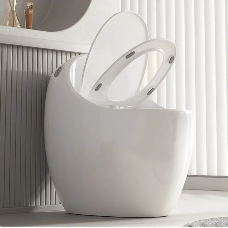 Champagne gold toilet creative egg type siphon homestay household toilet siphon toilet small apartment large diameter