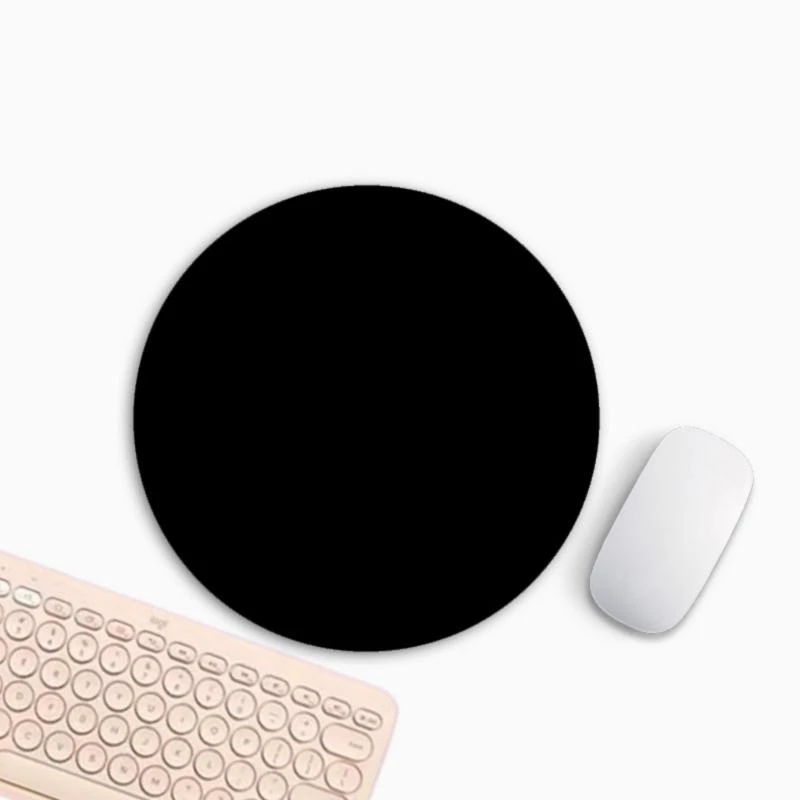R6FF Circular Mouse Pad with AntiSlip Rubber Base and Easy To Clean Surfaces Enhancing Office Aesthetic 8.7x8.7inch