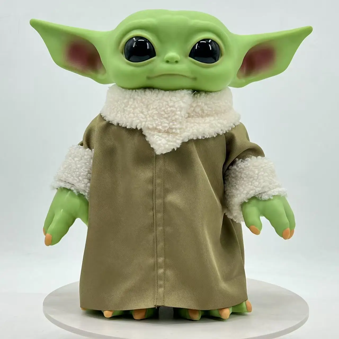 New Star Wars 28cm Pvc Yoda Figure Grogu Plush Action Figure Toys Yoda Baby The Mandalorian Anime Dolls Gifts Adults Cute Model - view 3