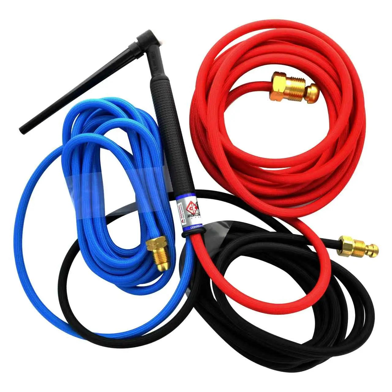 

250A 12.5ft Water-Cooled TIG Welding Torch, 3-Piece Red Metal, Lightweight 3 oz