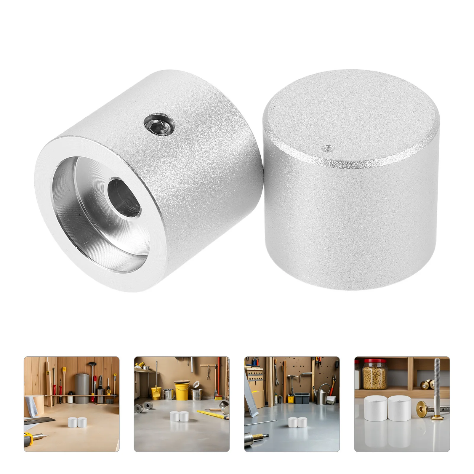 

2Pcs Guitar Control Knobs Aluminum Alloy Dome Shape Silver for Precise Tone Volume Adjustment Electric Guitar Replacement