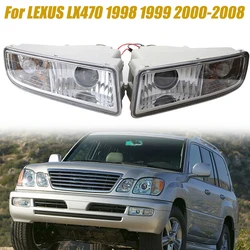Front Bumper Fog Lights Assembly Headlamp Running Light Auto Signal lamp For LEXUS LX470 1998 1999 2000-2008 Left Right Fog Lamp
