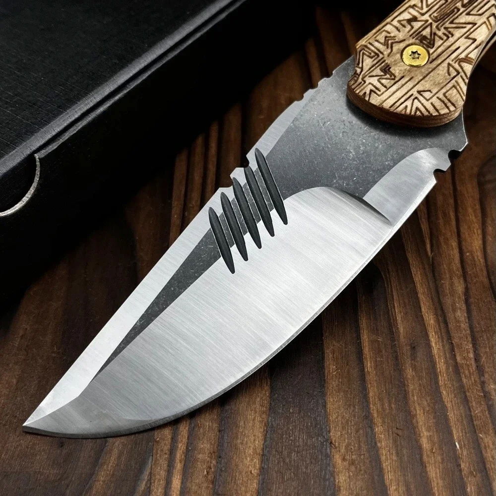 Coltello tattico a lama fissa serie RS 8Cr13Mov Acciaio G10 Maniglia Multitool Coltello da caccia da campeggio di sopravvivenza militare all'aperto