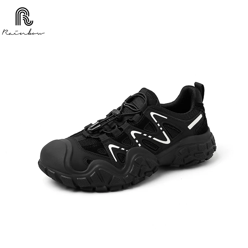 RAINBOW 35-40 Women Ugly Cute Shoes Outdoor Hiking new Breathable Trekking Casual Sport fashion vogue seasons