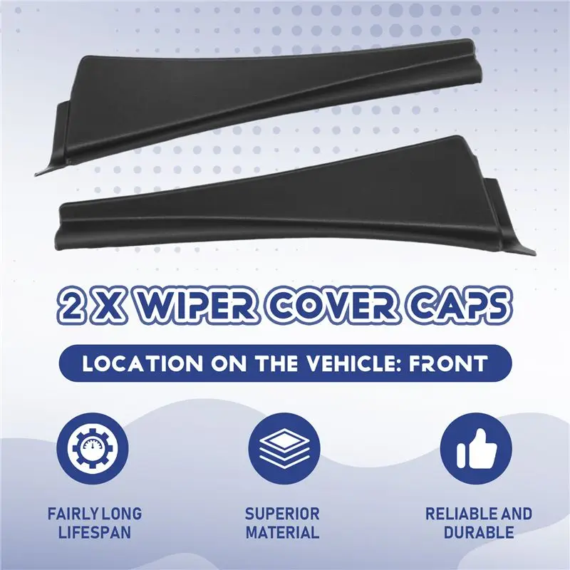 HOT-Car Front Windshield Wiper Side Trim Cover Water Deflector Cowl Plate Left Right Fit For Nissan Qashqai J10 2008-2015,Car Fr