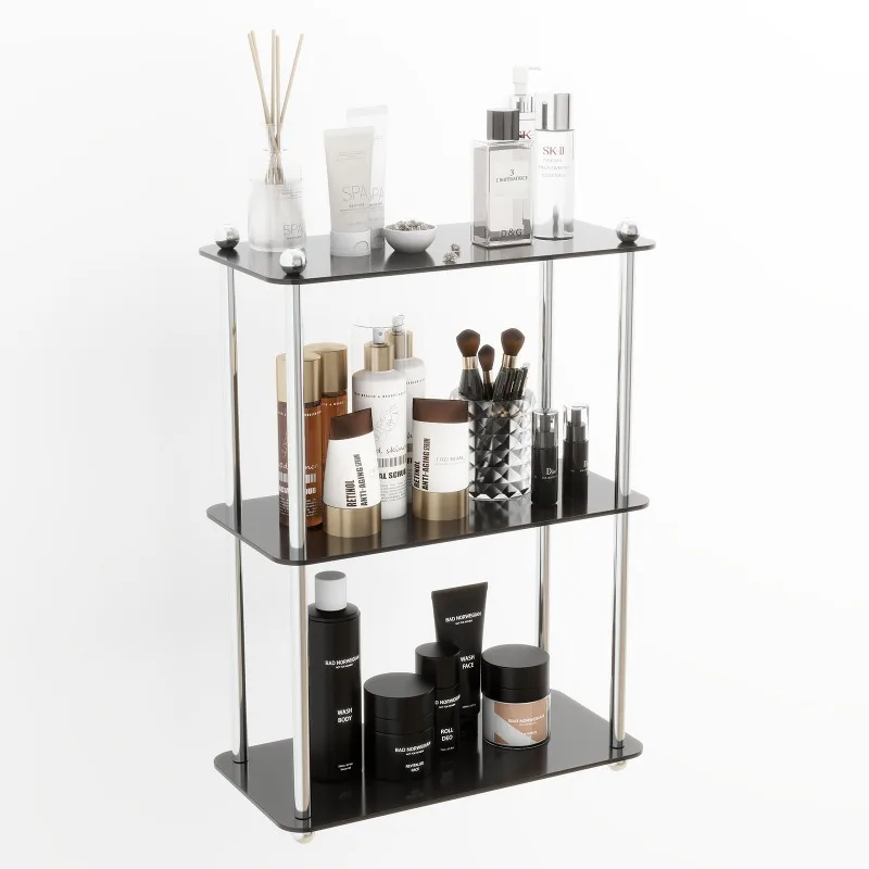 

Cosmetics storage rack, acrylic skin care product shelf, bedroom dresser desktop multi-layer storage box