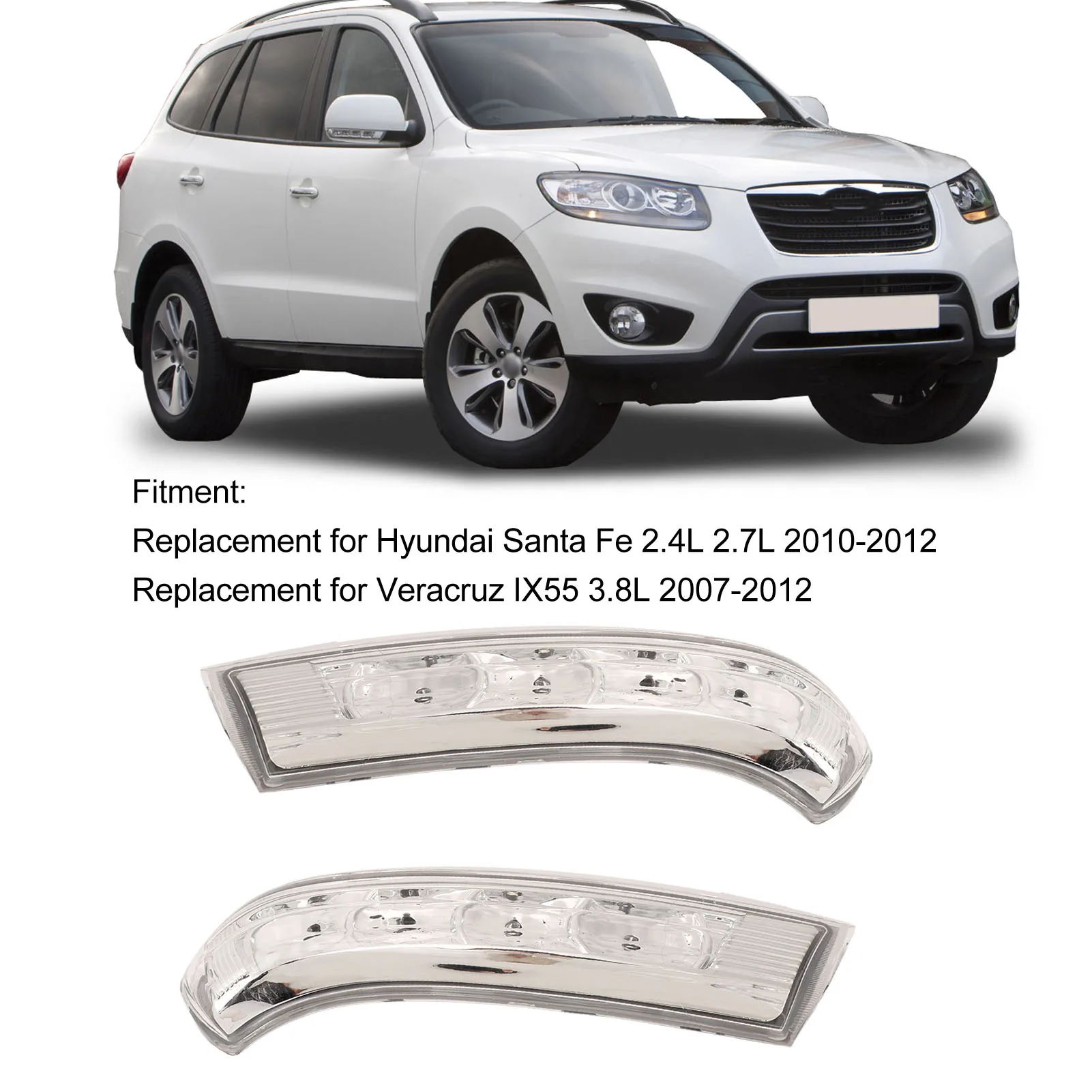 

87623‑3J000 High Efficiency High Luminous Purity Waterproof Rearview Mirror Turn Signal Lights Anti Scratch for Car