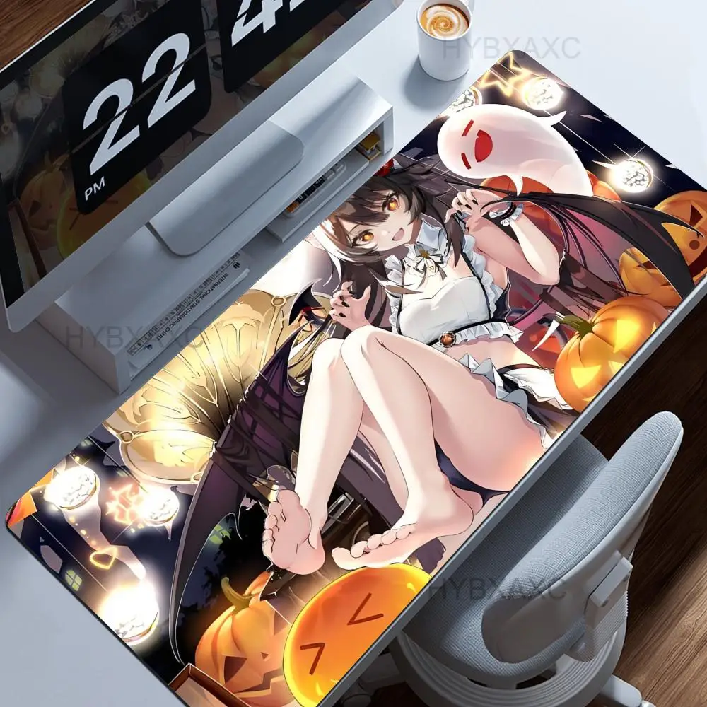 

Genshin Hu Tao Anime Games fine style patternsOffice Computer Desk Mat Table Keyboard Big Mouse Pad Laptop Cushion Nonslip Decor