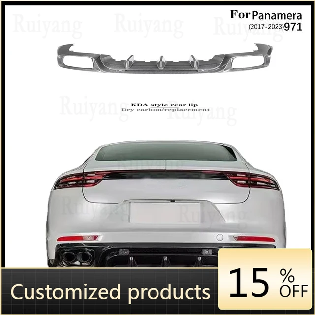 

High quality and reliableSuitable for PorscheS Panamera 2017-2023 Chassis Number 971 Model Carbon Fiber Rear Lip Rear Bumper