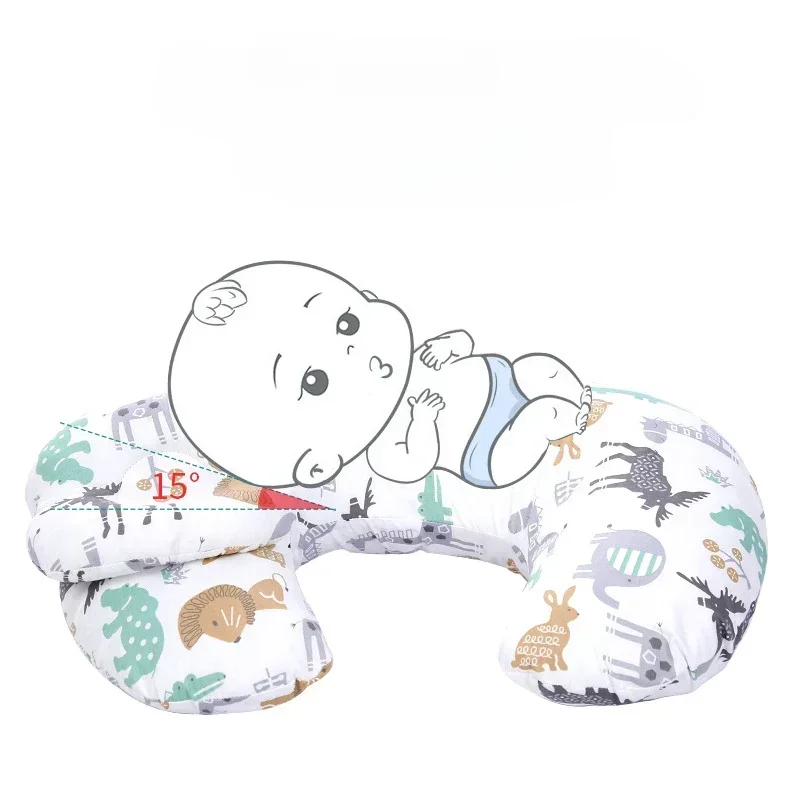 Almohada de lactancia multifuncional para niños, protección de cintura transpirable, antiladridos, se puede lavar