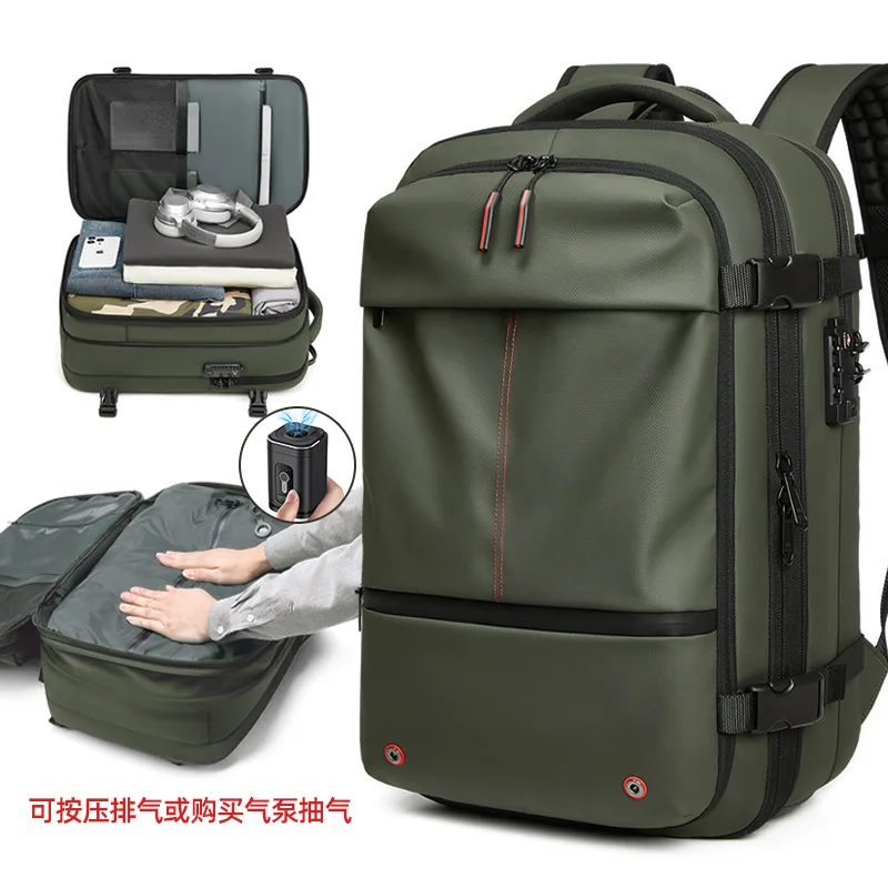 

Backpack Backpack Men's Casual Large Capacity Multifunctional Travel Bag Vacuum Compression Water-repellent BusinessComputer Bag