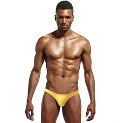 Moda sexy roupa interior calcinha masculina tanga g-string dos homens cintura baixa g string u bulge bolsa mini biquíni masculino t-back tanga roupa interior