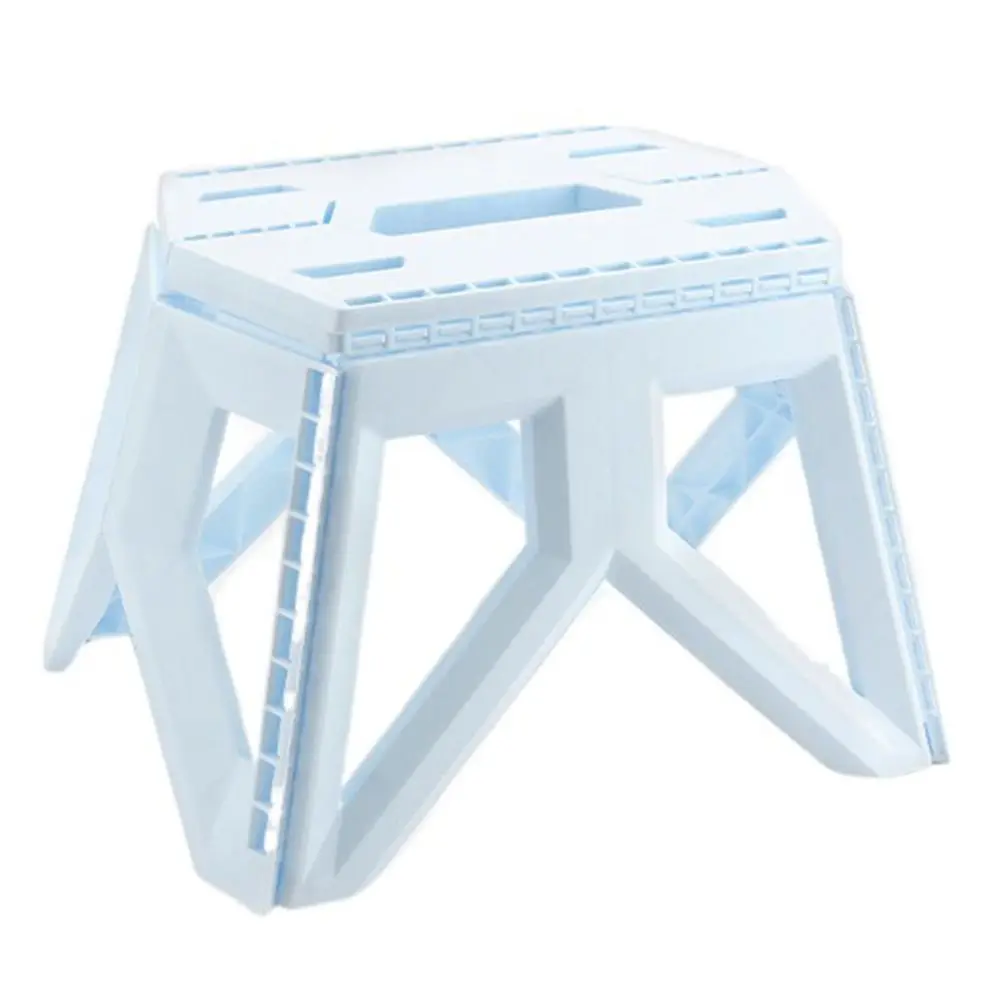 

Outdoor Furniture High Load-bearing Folding Step Stool Square Durable Camping Chair Plastic with Handle Fishing Chair Travel