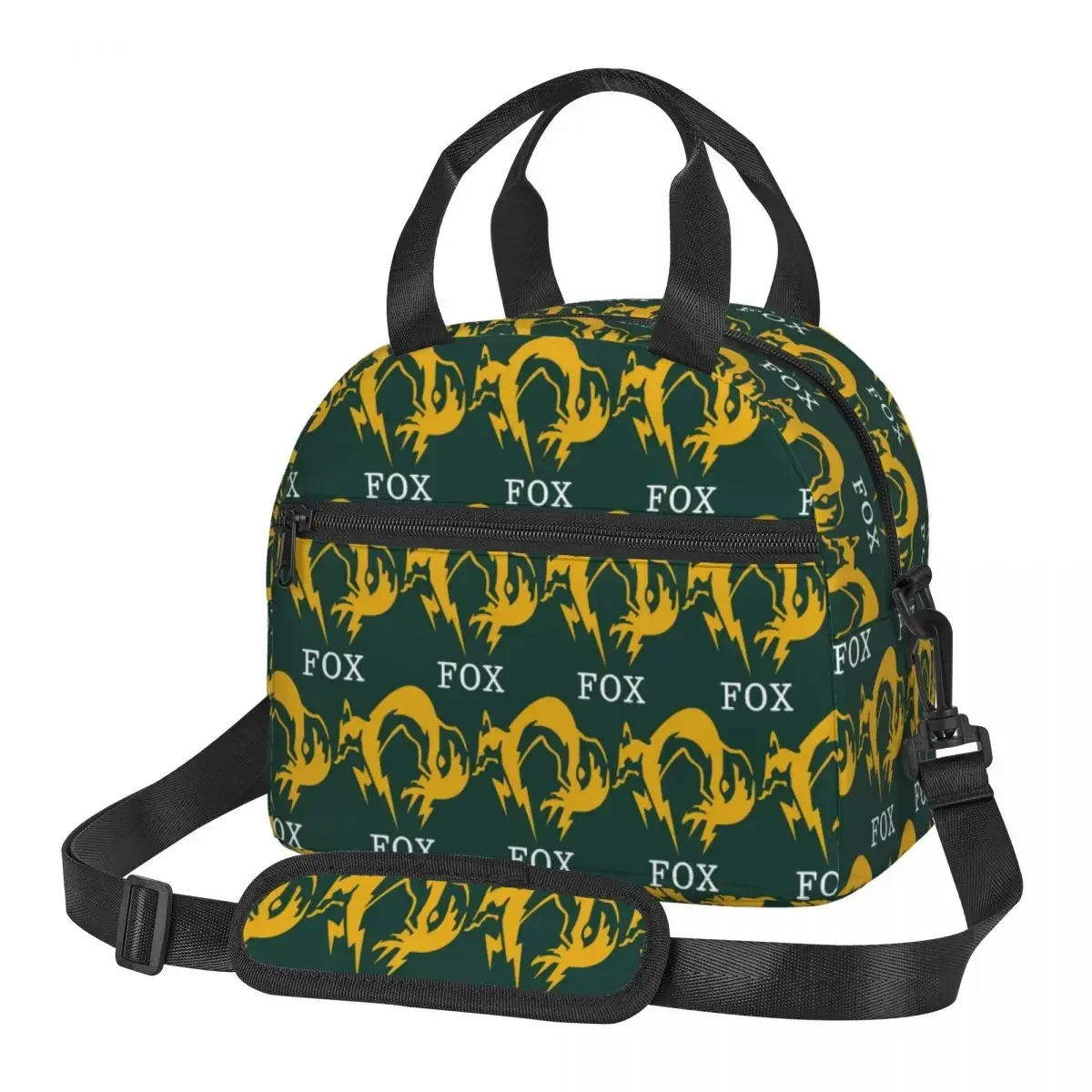 Bolsa térmica para el almuerzo Metal Gear Solid Fox para mujer, cajas de almacenamiento para picnic, caja térmica para el almuerzo, a prueba de fugas