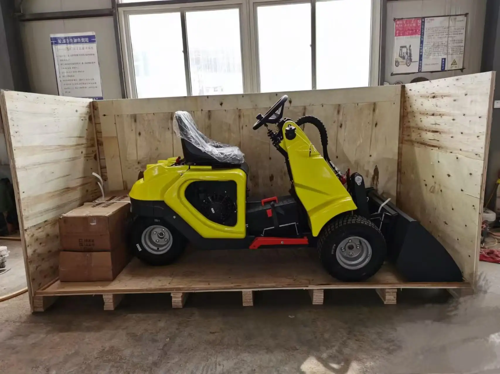 Nicosail 3 Wheel Small Skid Steer Loader CE Approved Heavy Duty Durable for Farm Garden Construction Work