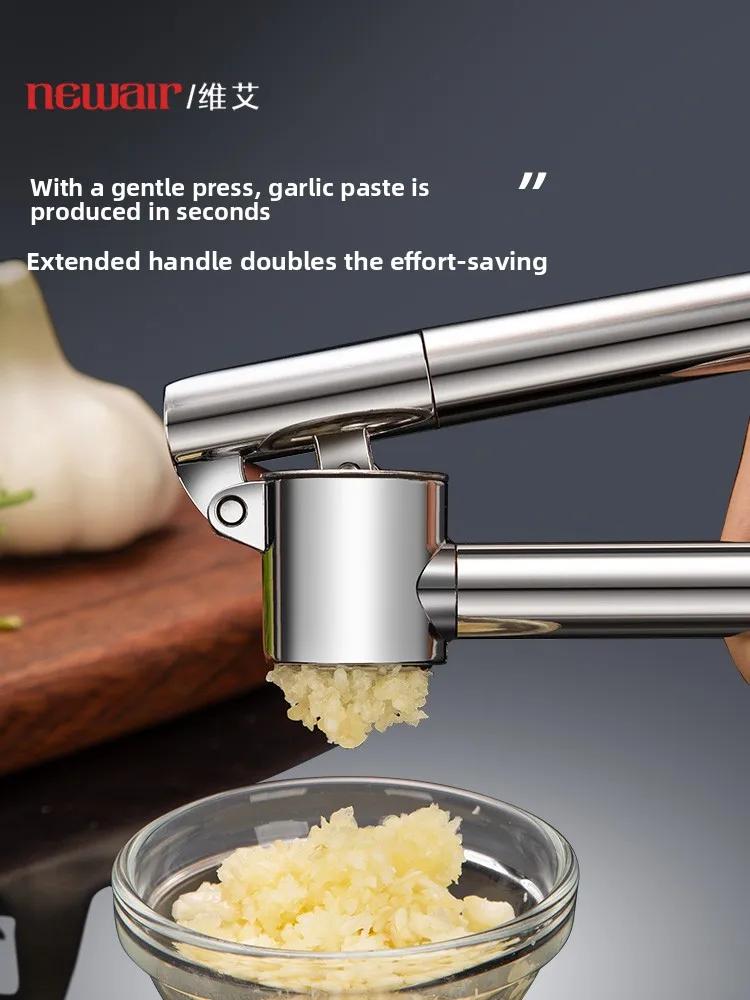 LMM stainless steel garlic press manual clip garlic mud mashing garlic mashing artifact