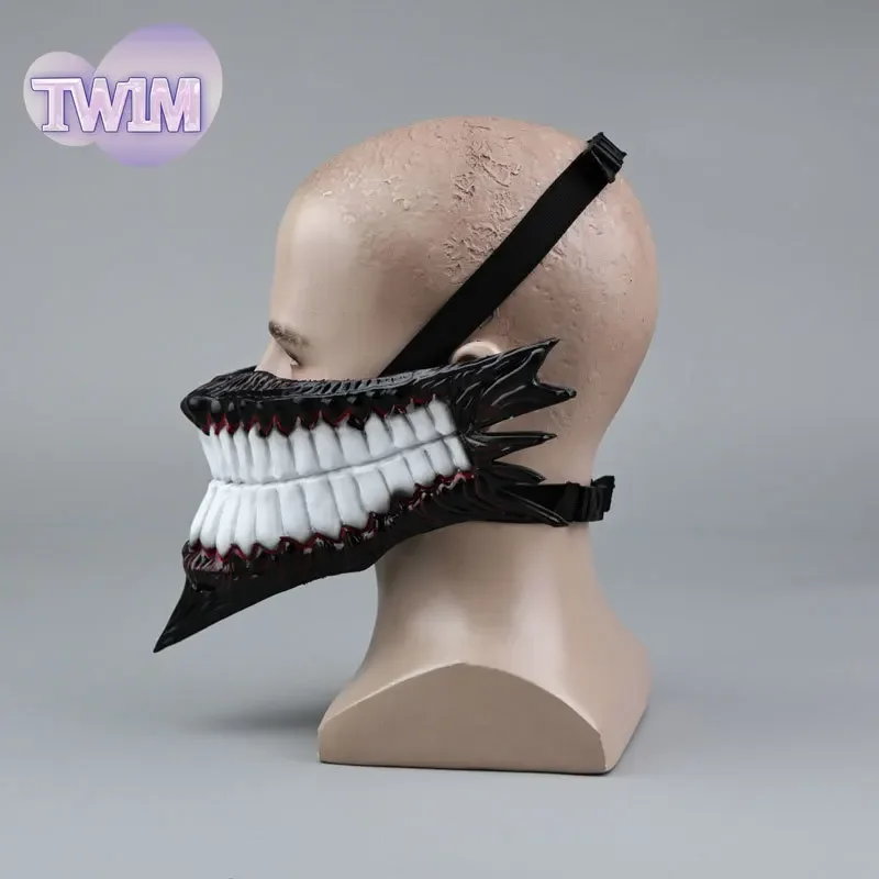 2025Hot Anime Dandadan Cosplay Ken Takakura Okarun Maskerade Teufel PVC Maske Halloween Monster Prop Zubehör Weihnachten Cos