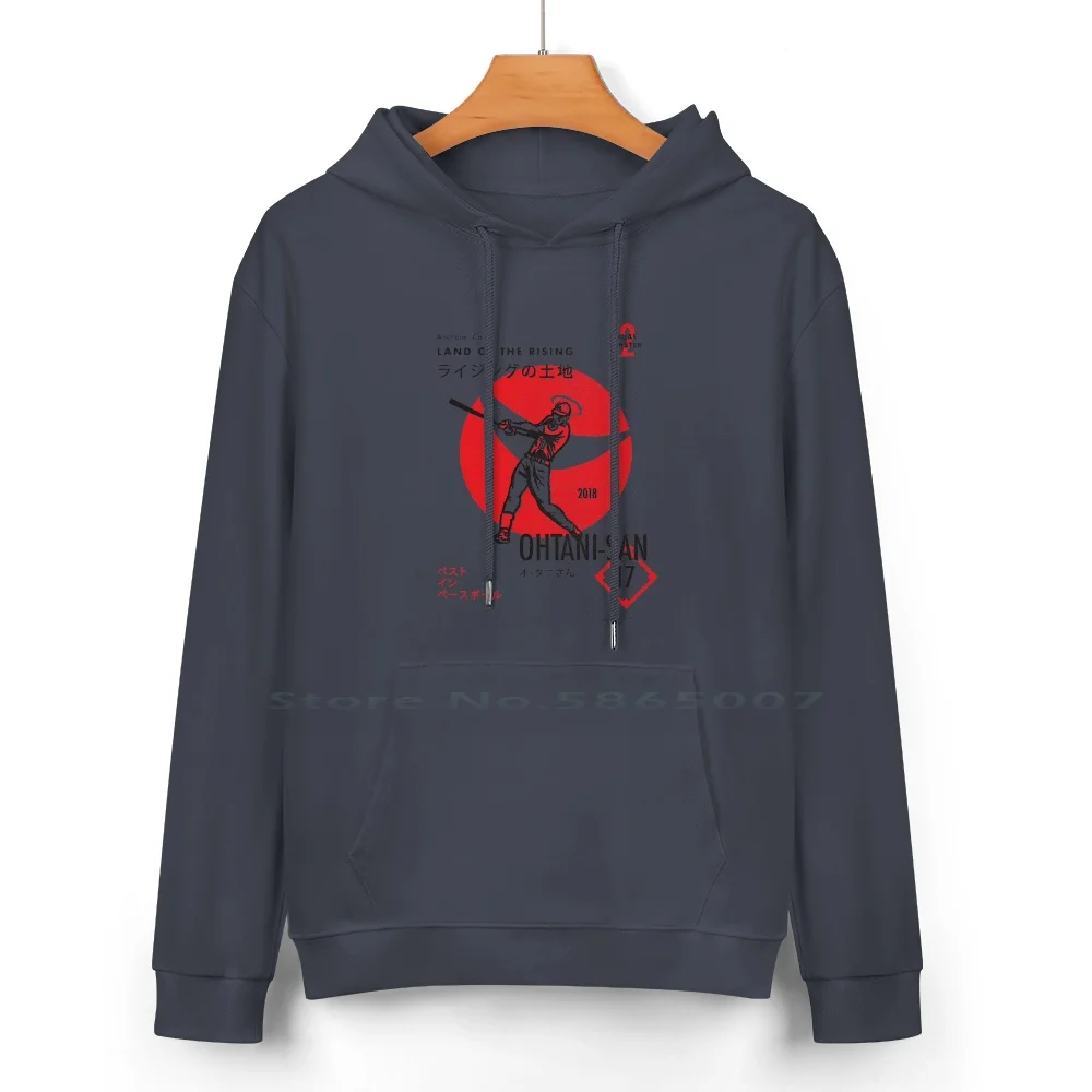 The Land Of The Rising Ohtani-San Pure Cotton Hoodie Sweater 24 Colors Angelsbaseball Japanese Shohei Ohtanisan 100% Cotton