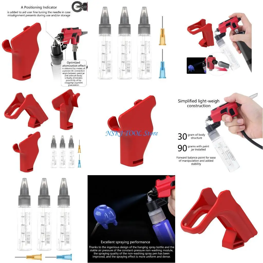 

L8RC Portable Air Brush Stand Detachable Fast Assembly Sprayer Painting Accessories