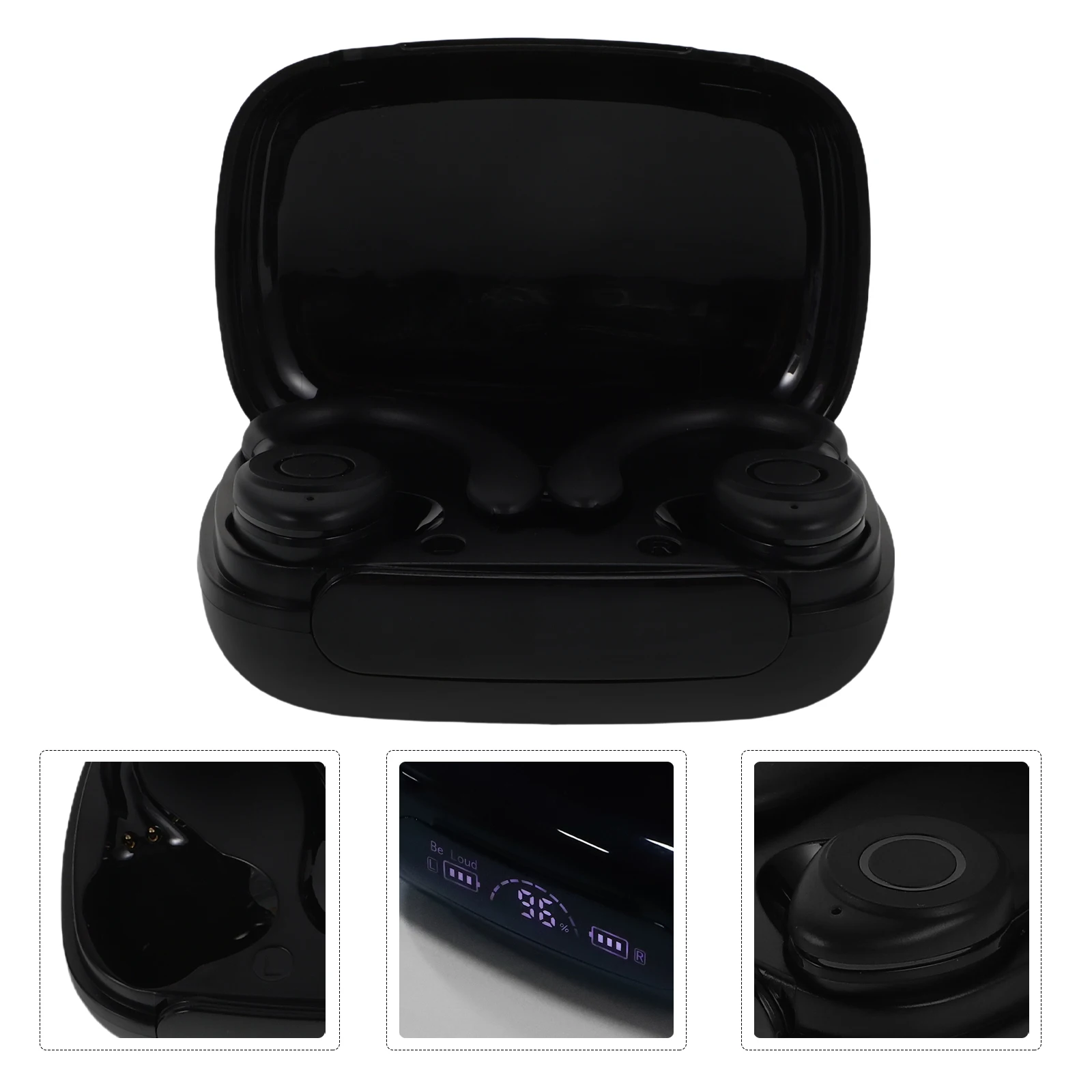 

Wireless Sport Earphones Ear Hook Digital Display Indicator Running Gym Swimming Workout Headphones For Men Women