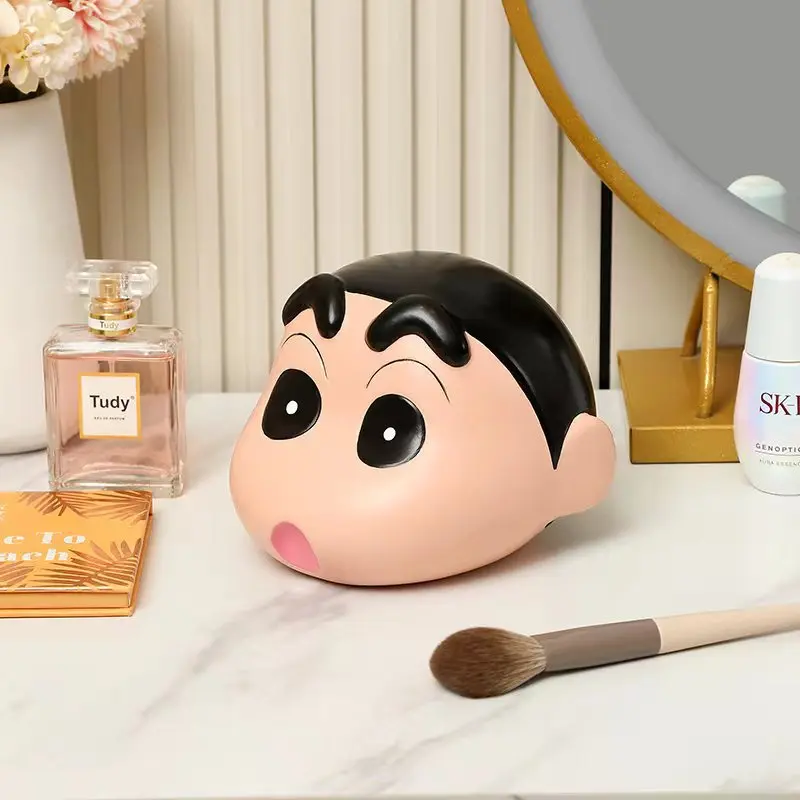 Crayon Shin-Chan Piggy Bank Comic Periphery Living Room Decoration Cartoon Lovely Desktop Ornament Birthday Gifts for Boys Girls