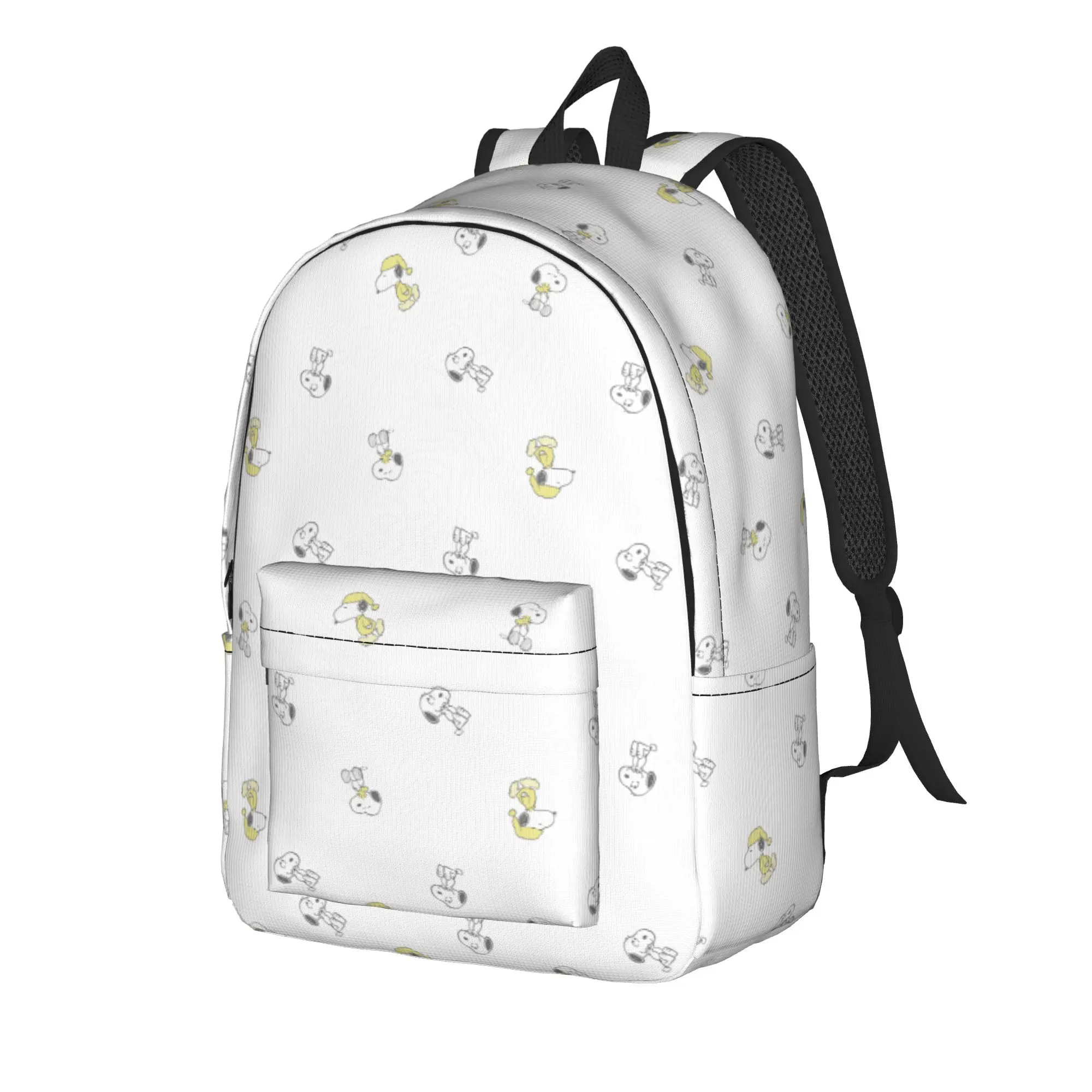S-Dog-Snoopies Cartoon Backpack for Men Women Casual High School Hiking Travel Daypack  College Canvas Bags Outdoor