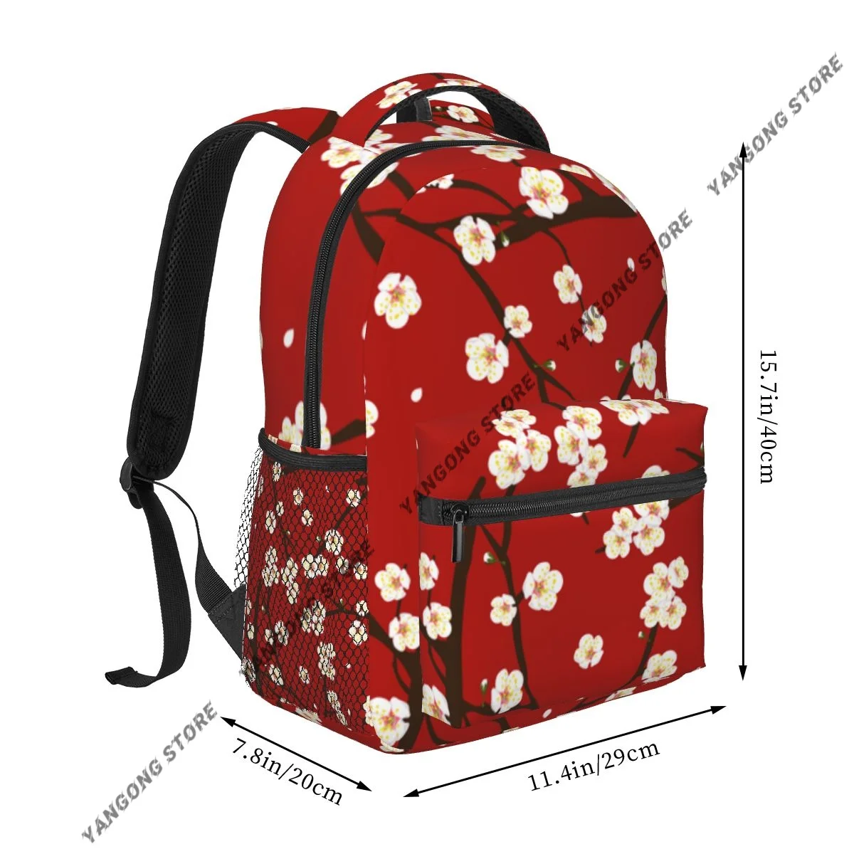Backpack Casual Travel Bag Blossom Cherry Flower Background School Bag Fashion Shoulder Bag For Teenage Girl Bagpack