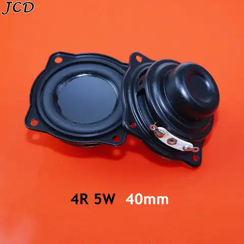 JCD 풀 레인지 오디오 스피커, Hifi 발열 확성기, DIY 홈 시어터 사운드 앰프, 블루투스 스피커, 4 옴, 5 와트, 4R, 5 W, 40mm