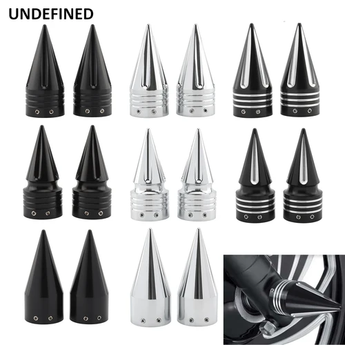 Imagen 1 del producto Tapa de tuerca de eje delantero CNC para motocicleta, tapa de aluminio negro para Harley Sportster XL XG Touring FLHT FLHR FLTRX Dyna VRSC Softail